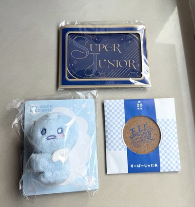 SJ 希澈 手燈娃+ELF Japan日本會員禮
