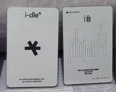 i-dle 2024世巡藍光小卡／第三代手燈卡／米妮／minnie 