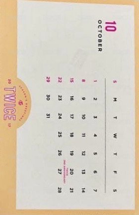 17‘年曆 明信片  背面