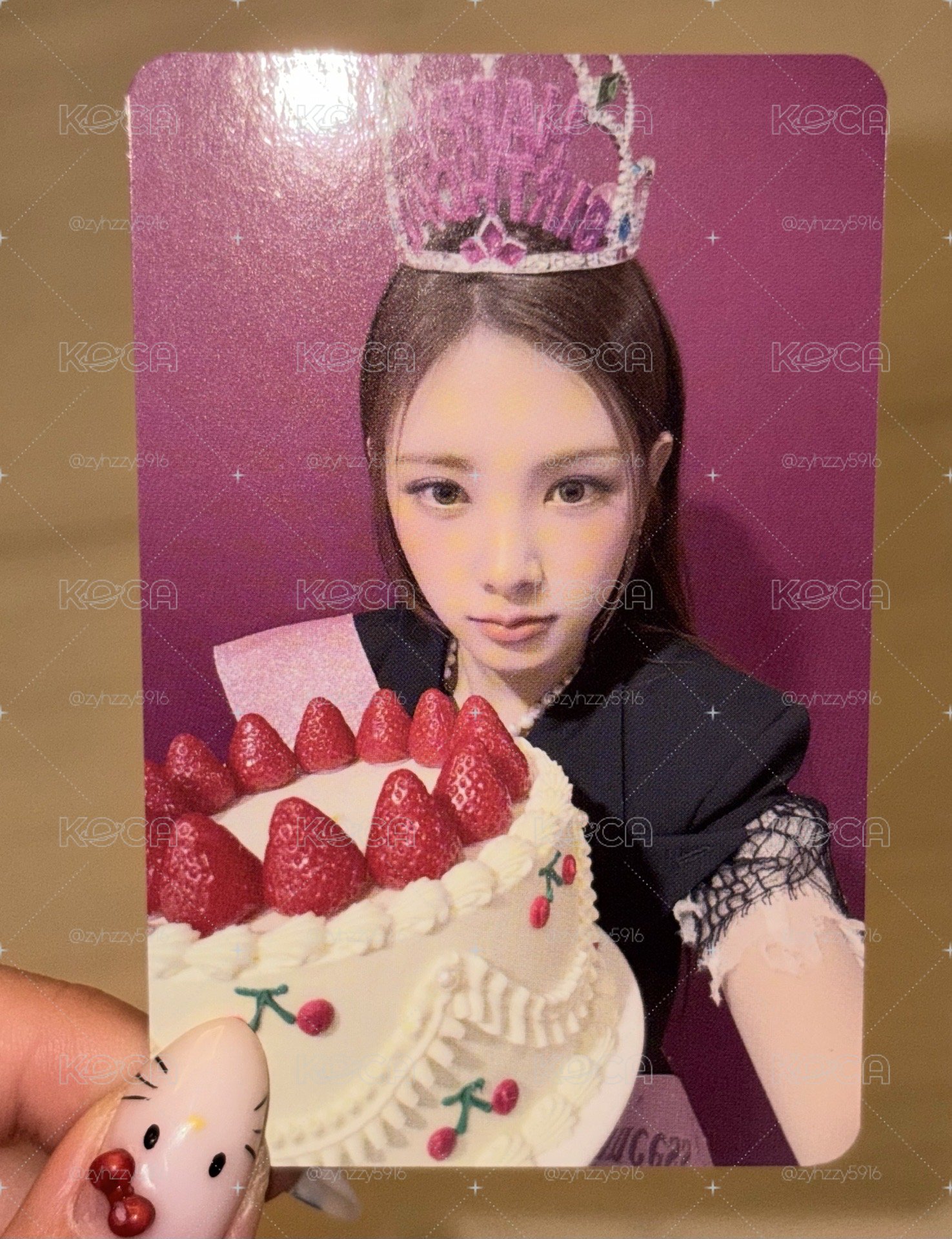 Baby DONT Cry Yihyun生日卡 中簽卡