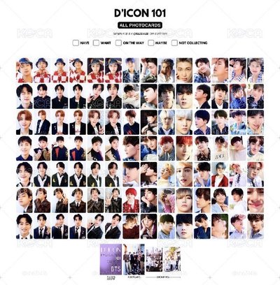 BTS 101卡冊