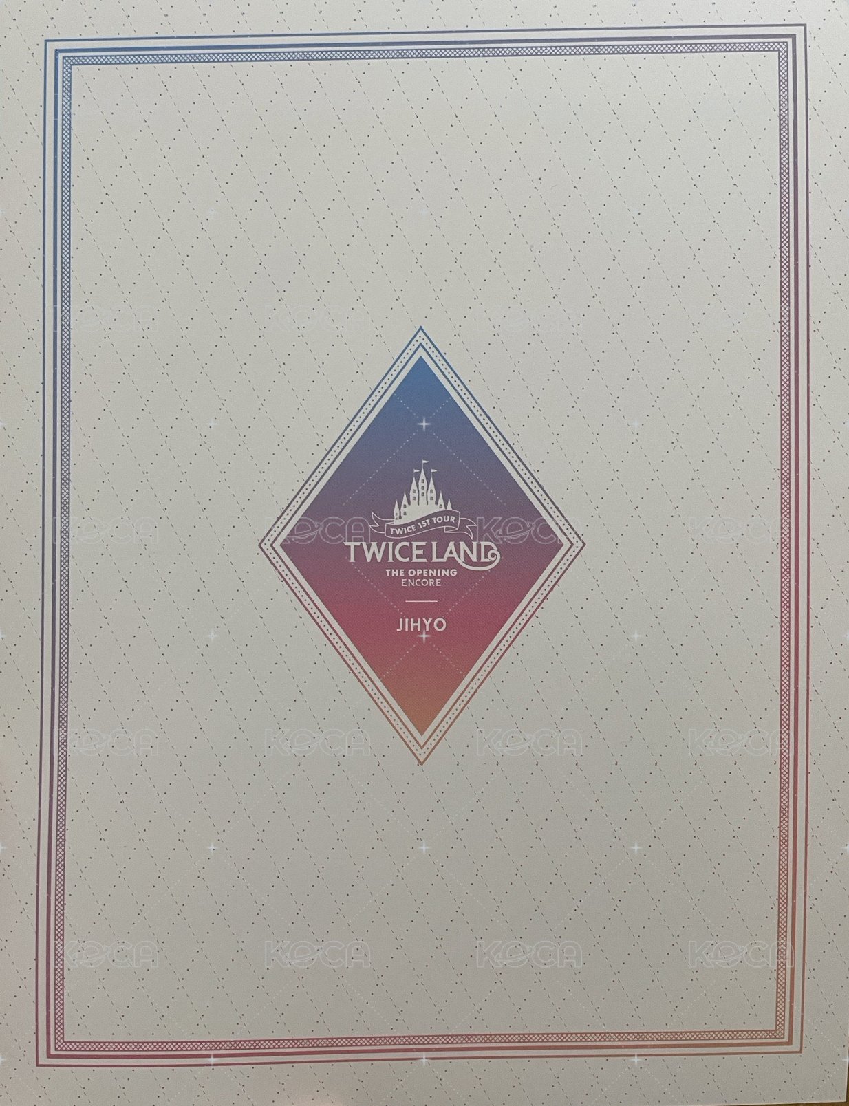 一巡安可 jyp 海報  背面