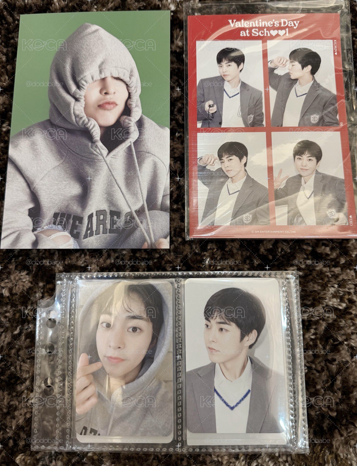 💚EXO/年曆XIUMIN 小卡與四格套出✨💚