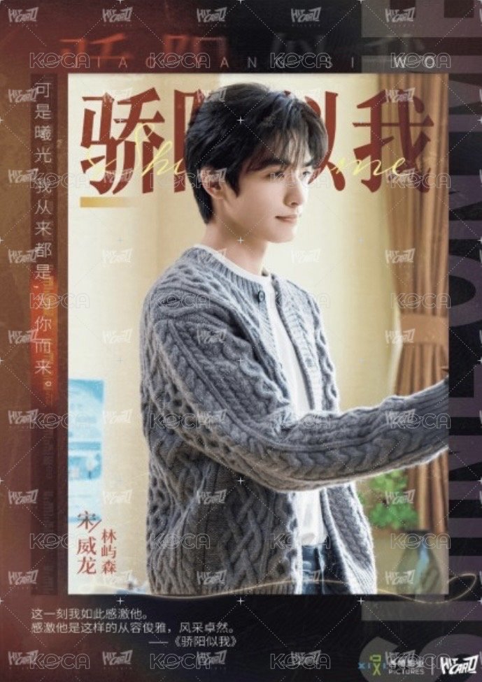 驕陽似我 相冊集 S 單人劇情膠片頁 明信片  背面