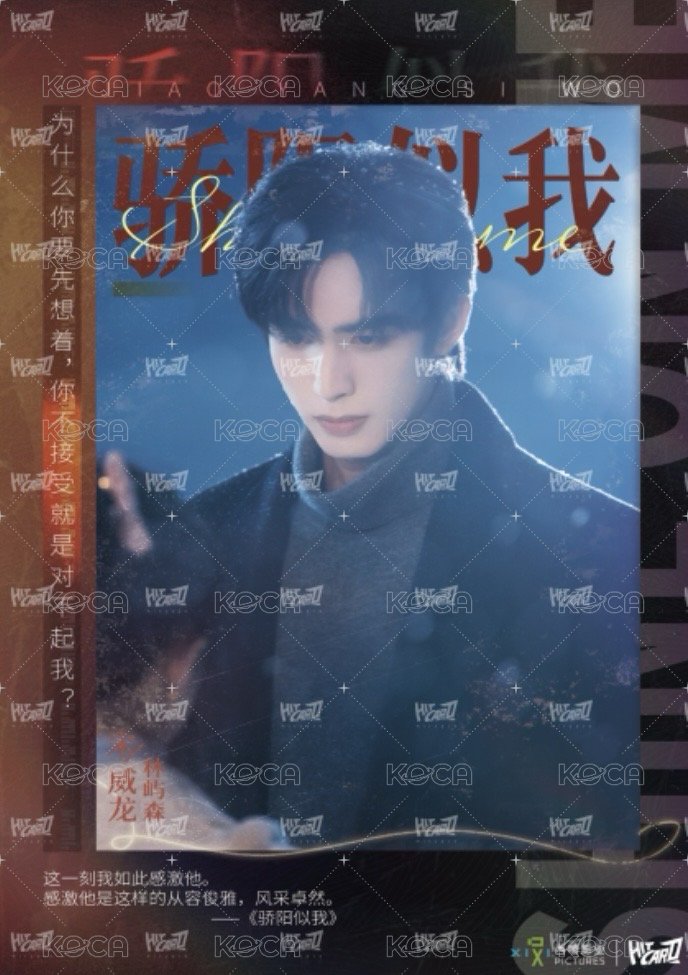 驕陽似我 相冊集 S 單人劇情膠片頁 明信片  背面