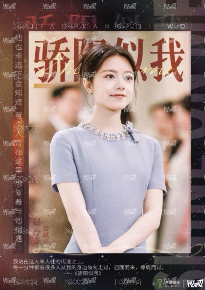 驕陽似我 相冊集 S 單人劇情膠片頁 明信片  背面
