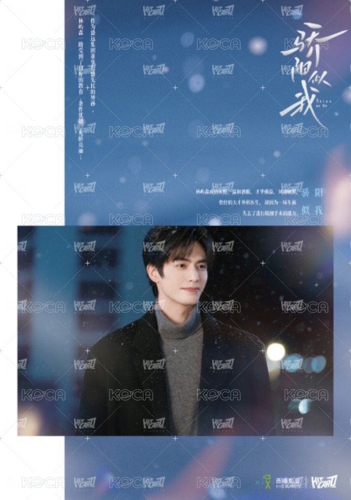 驕陽似我 相冊集 B 雙人劇照分鏡頁 明信片  背面