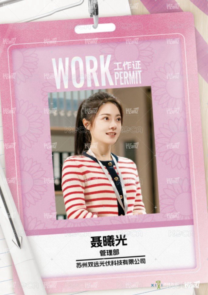 驕陽似我 相冊集 B 工作證件 明信片  背面