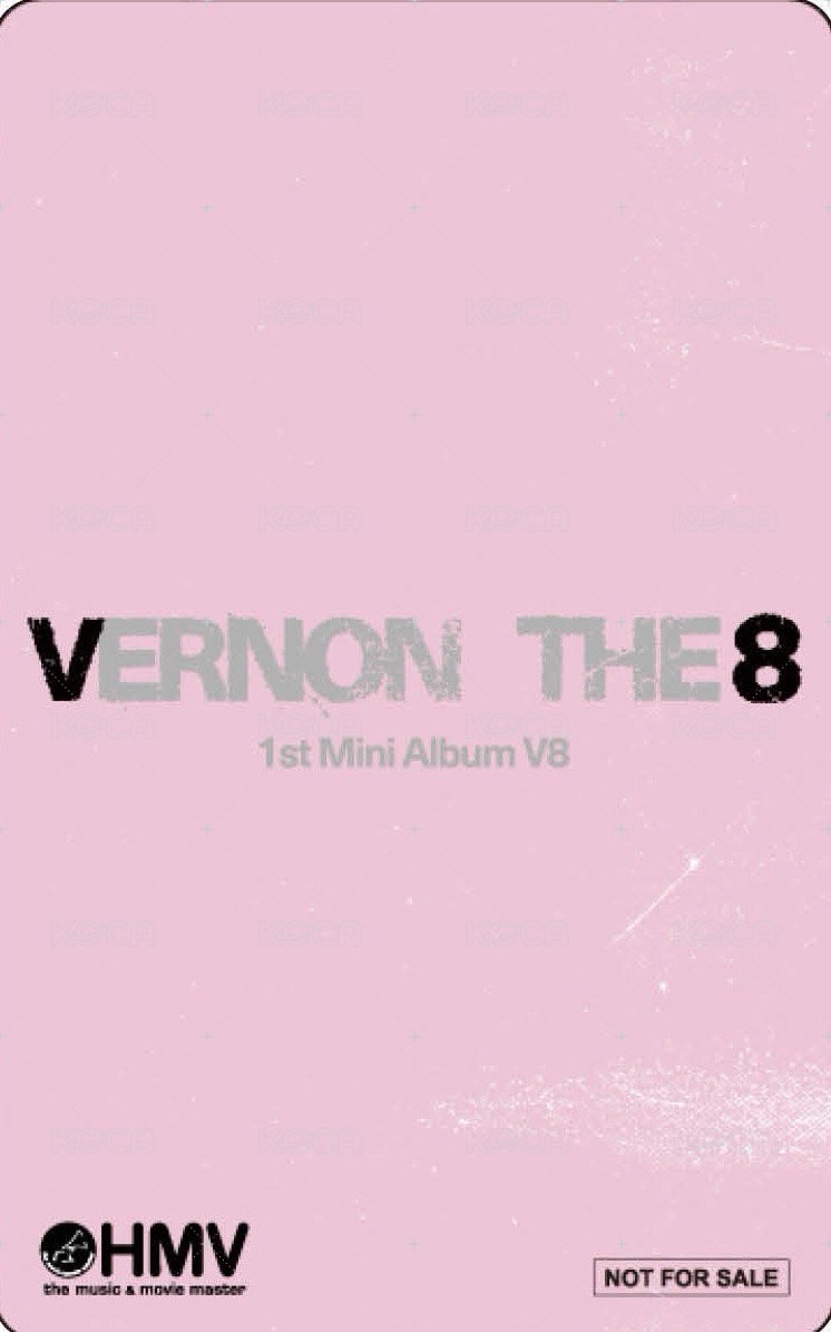 ‘V8’ hmv PB 特典卡  背面