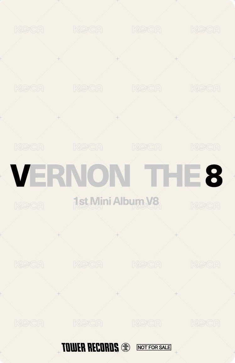 ‘V8’ 塔店 PB 特典卡  背面