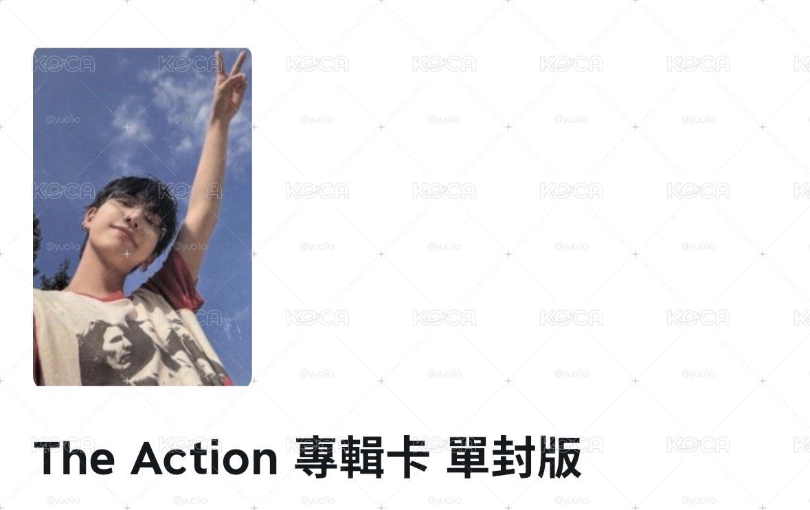 The Action 專輯卡 單封版