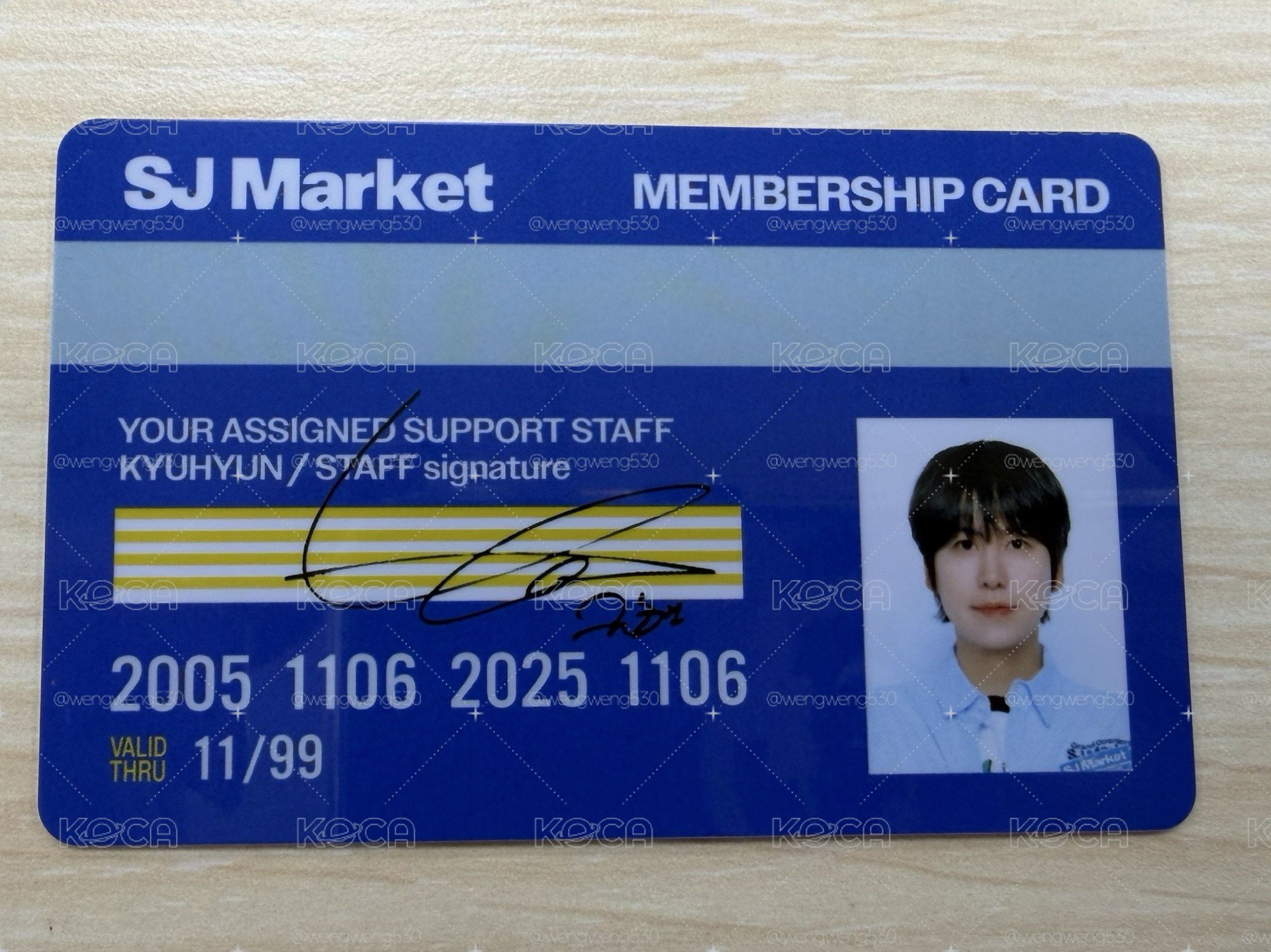 SJ MARKET入場卡 圭賢