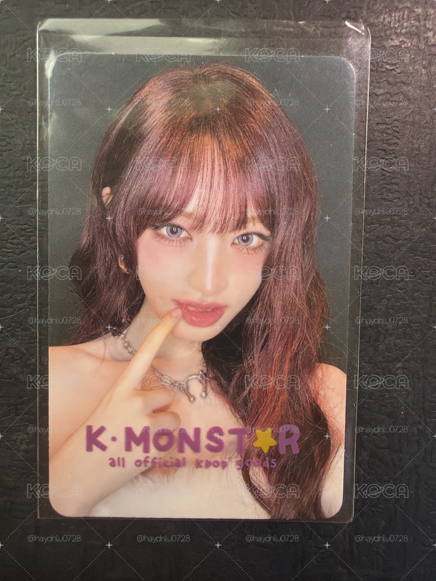 現貨當日出貨/IVE SECRET km 咬手指 Ver. 簽售卡 栗