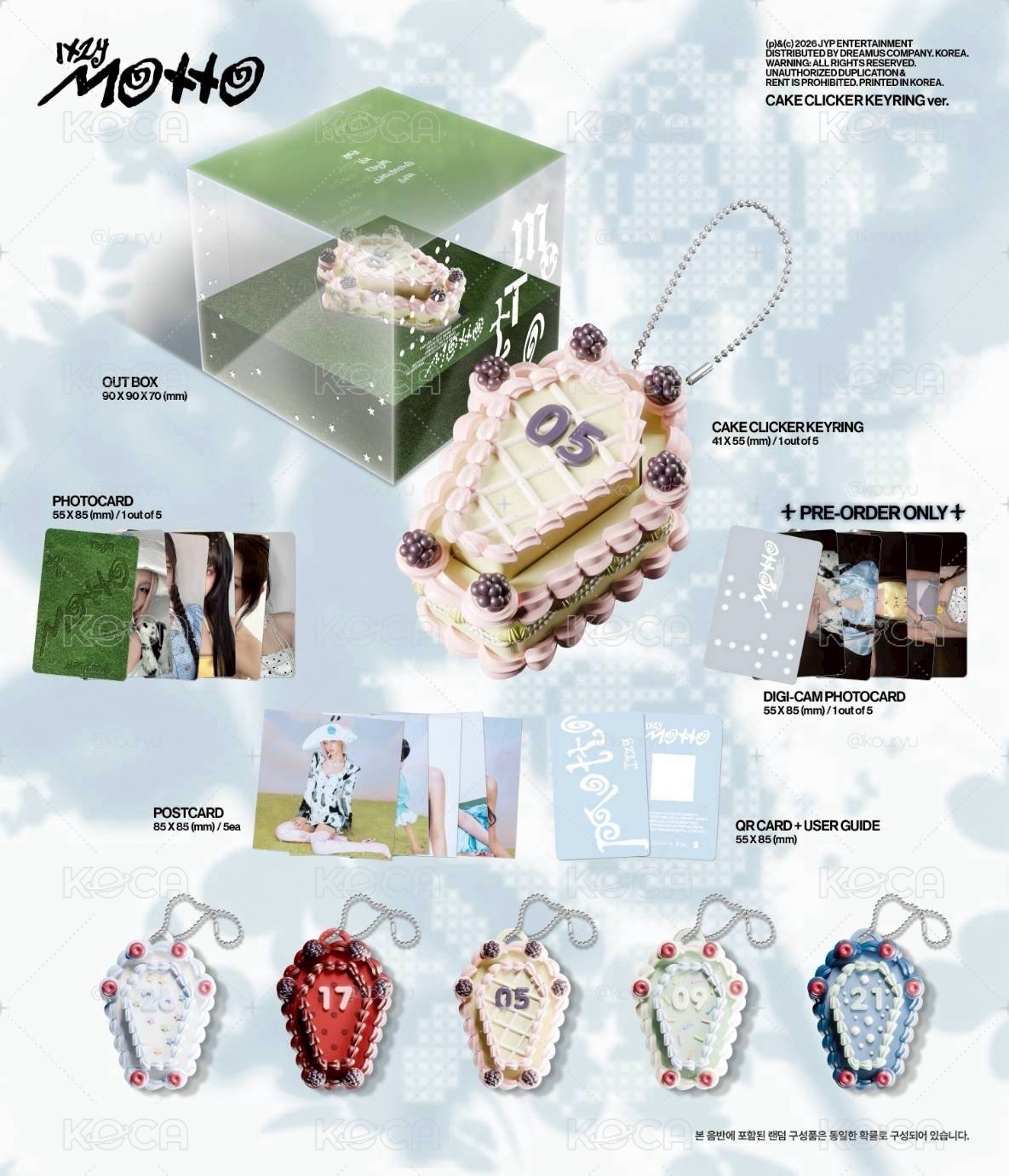Motto 專輯 Cake Clicker Keyrings ver.