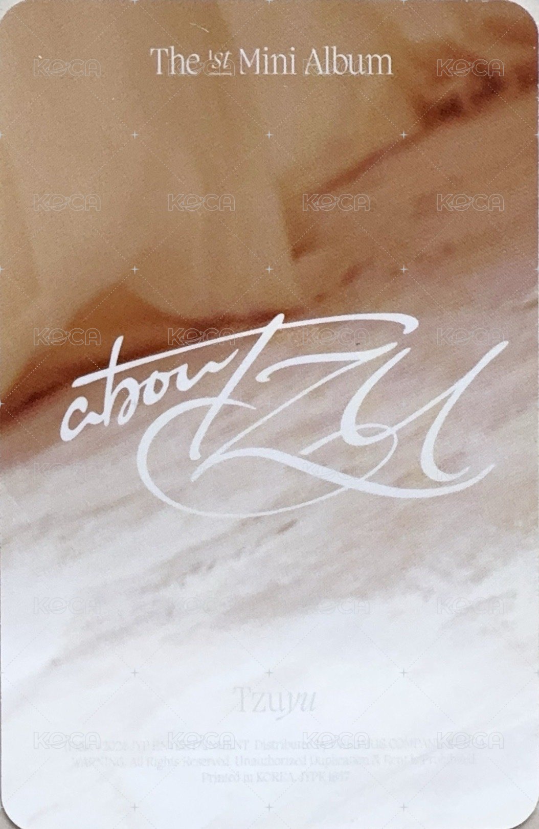 solo迷一 bn 特典卡  背面
