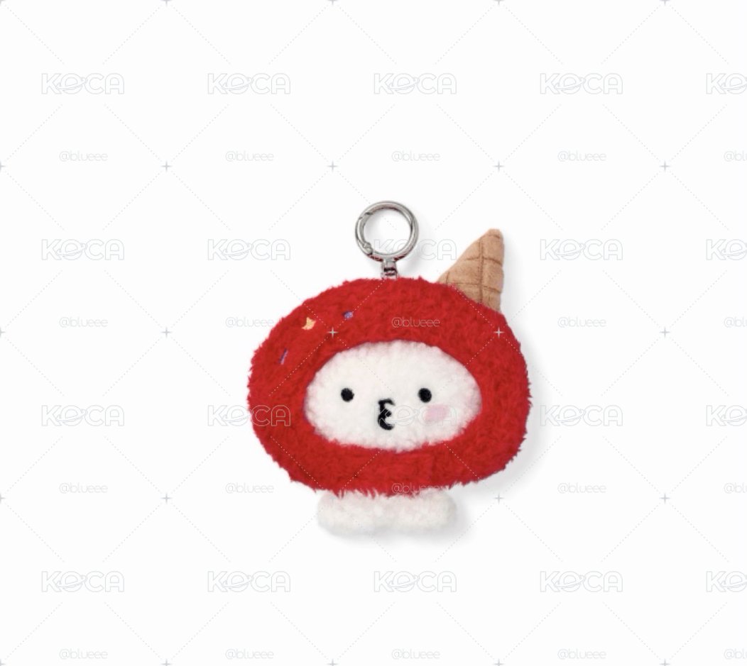 Miniteen Icecream Plush Keyring Woozi Ppyopuli 二販 冰淇淋頭套娃