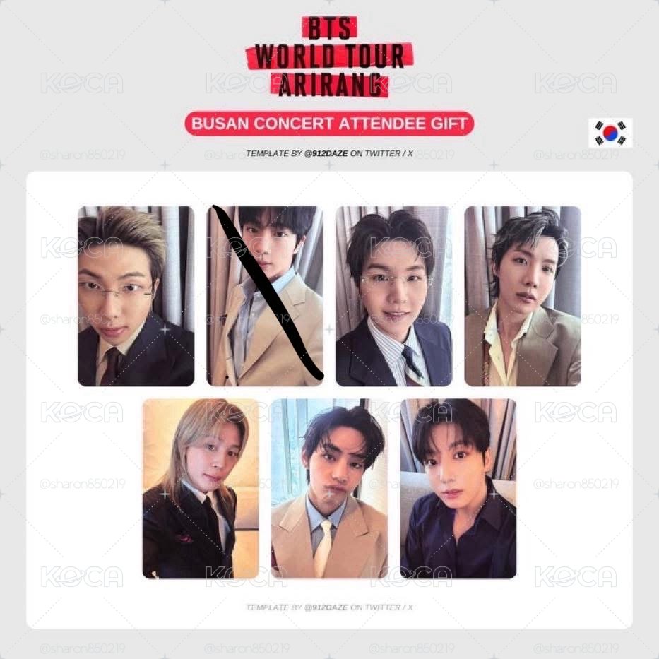 BTS 釜山場入場卡+12th會員禮「帽子、小卡珍國」
