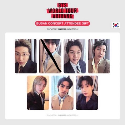 BTS 釜山場入場卡