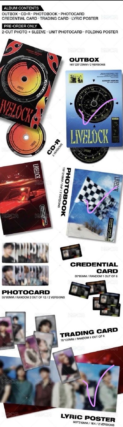 [Deadlock] 3rd Mini Album 空專/[Livelock] 4th Mini Album 空專