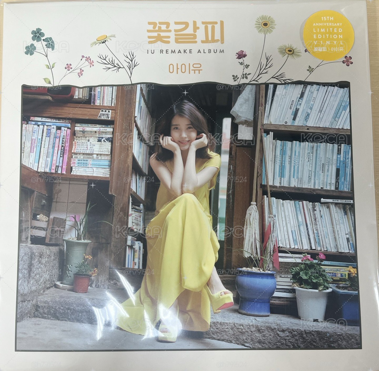 IU 李知恩 花書籤 黑膠