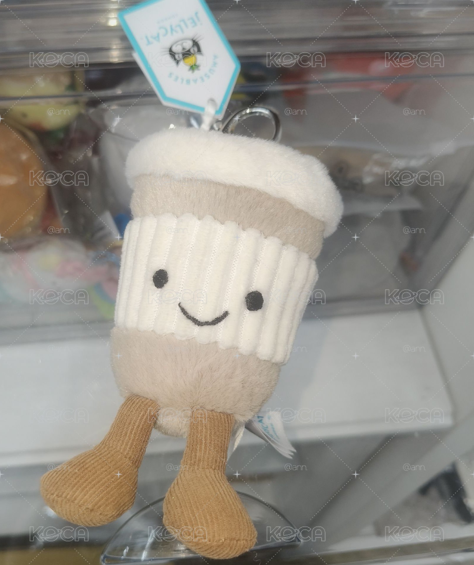 Jellycat拿鐵吊飾