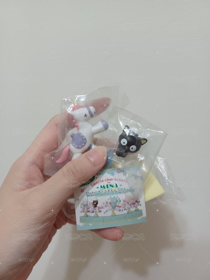 巧克力貓旋轉木馬扭蛋公仔