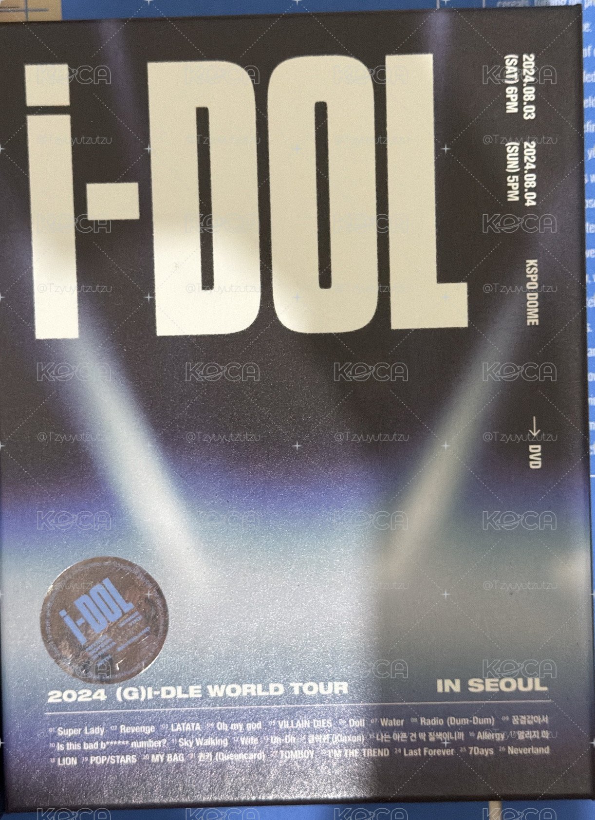 i-dle* i-DOL 24’世巡演唱會 DVD版 近全專