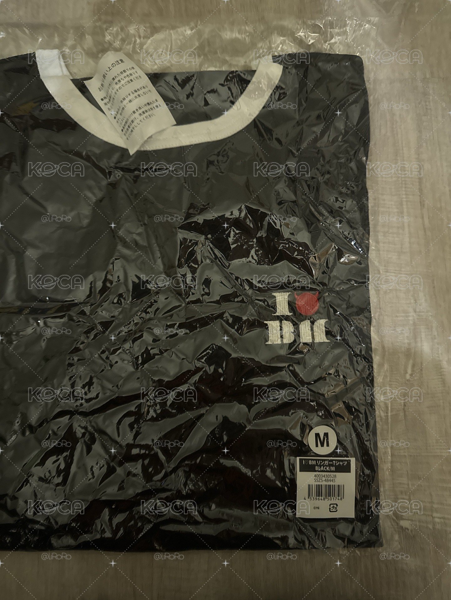 競標！🩵BABYMONSTER 線下快閃周邊T 滾邊黑色款 M碼 全新未拆