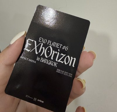 現貨 exo chanyeol 燦烈 曼谷入場卡