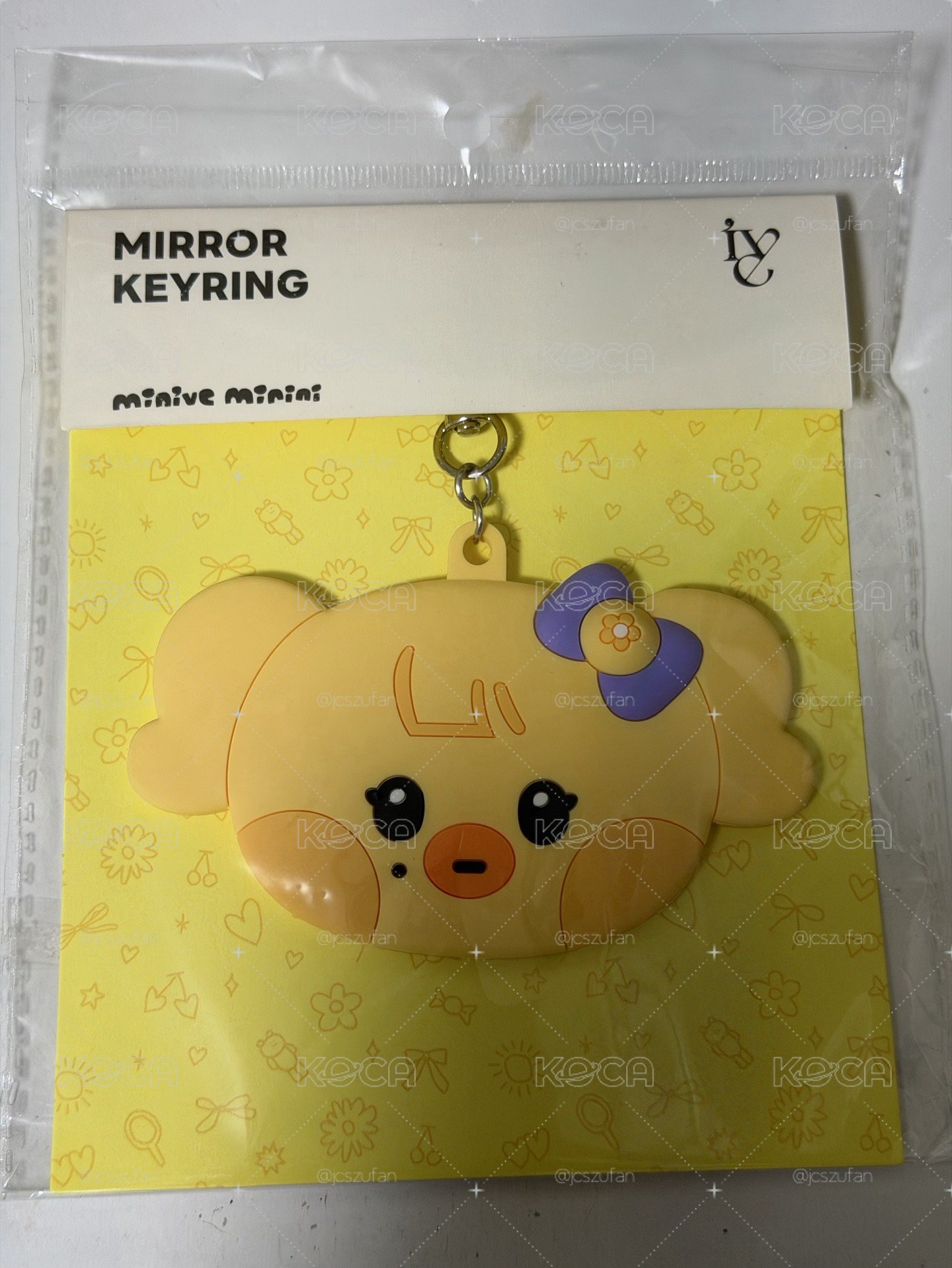 IVE X LINE FRIENDS REI 隨身鏡鑰匙圈