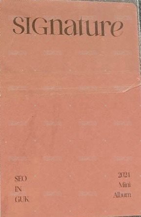 SIGnature 專輯卡  背面