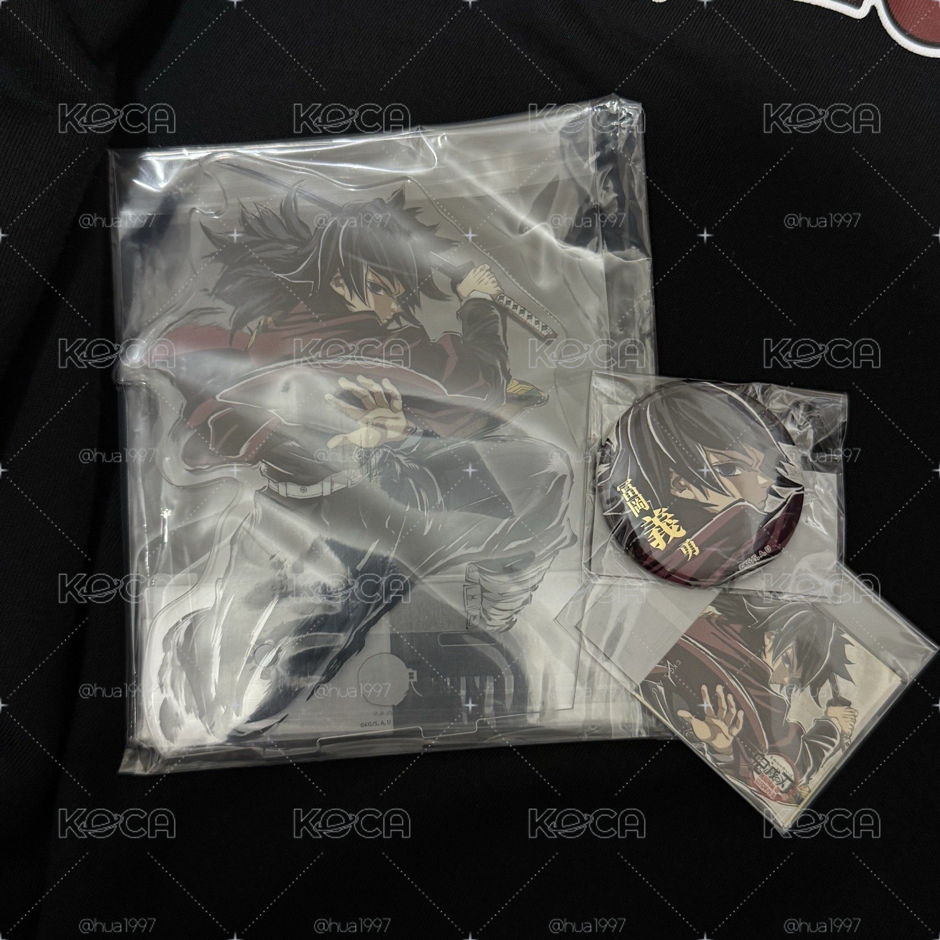 現貨 鬼滅之刃 義勇C107 抽賞 立牌 貼紙 徽章