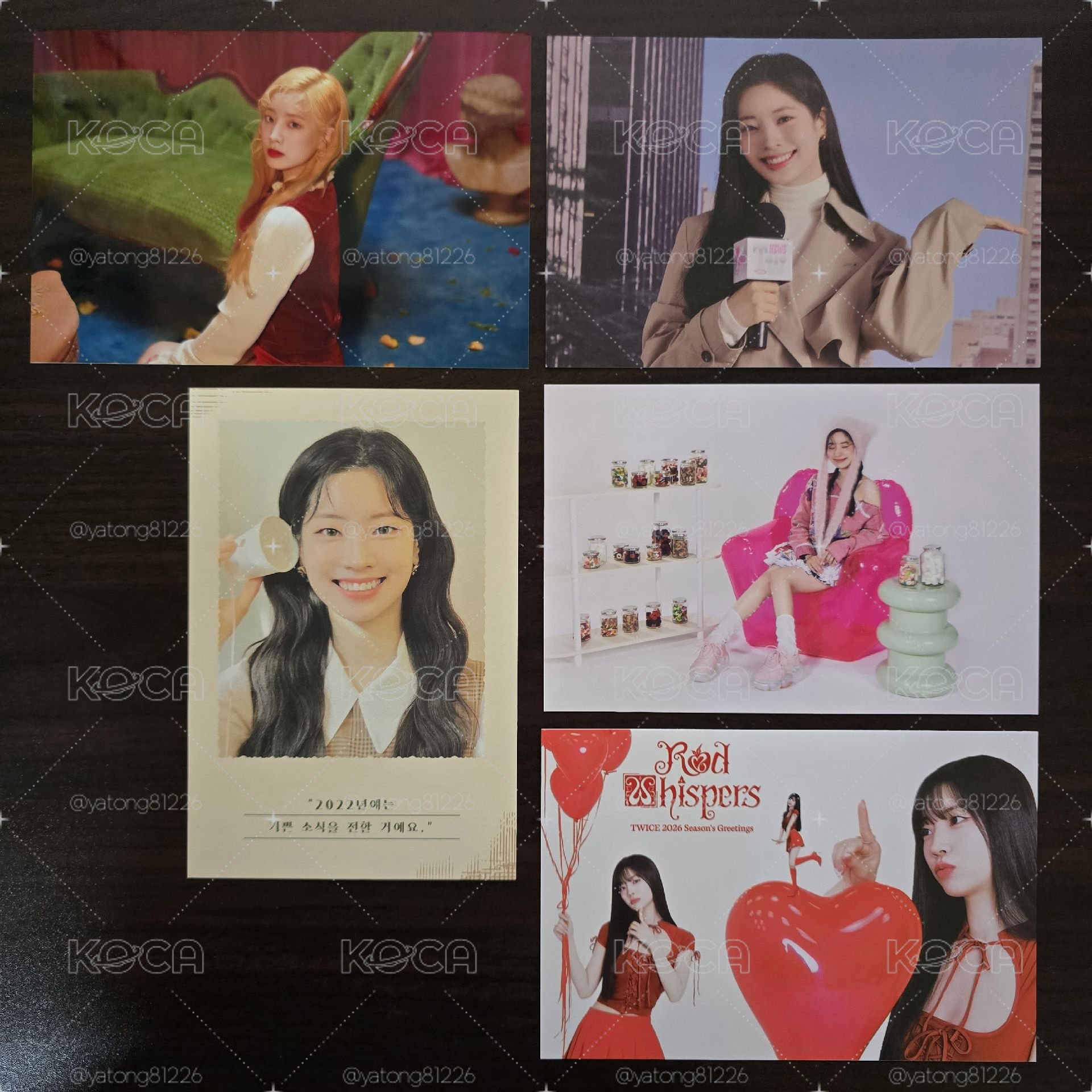 TWICE 多賢 韓國年曆卡小盤