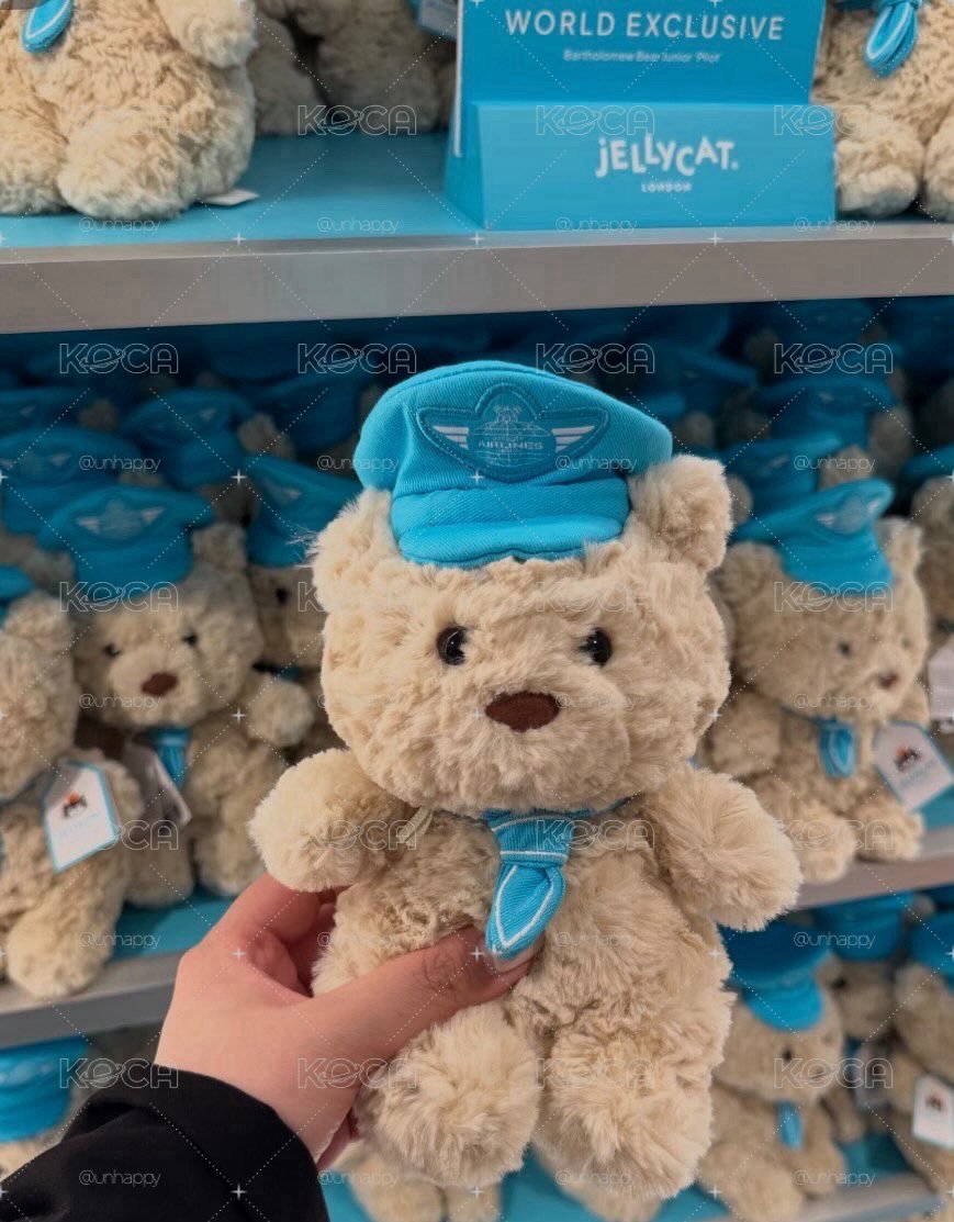 Jellycat 🐻Airlines × Harrods Bear