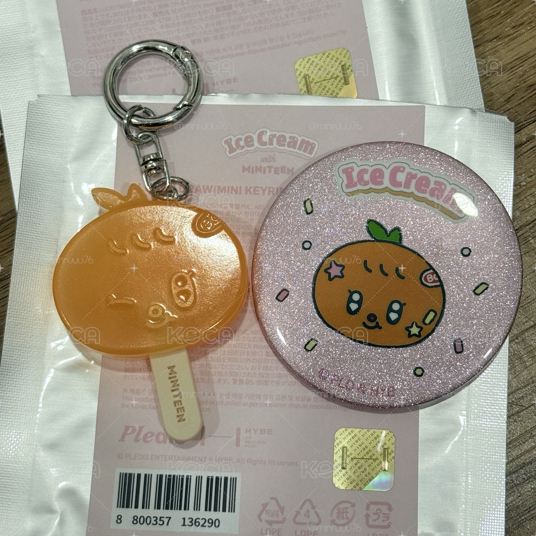 MINITEEN 寛冰棒+徽章🍊🍊