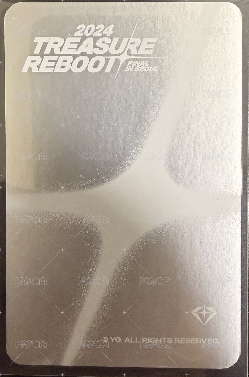 2024 TREASURE RELAY TOUR [REBOOT] FINAL IN SEOUL 隨機卡  背面