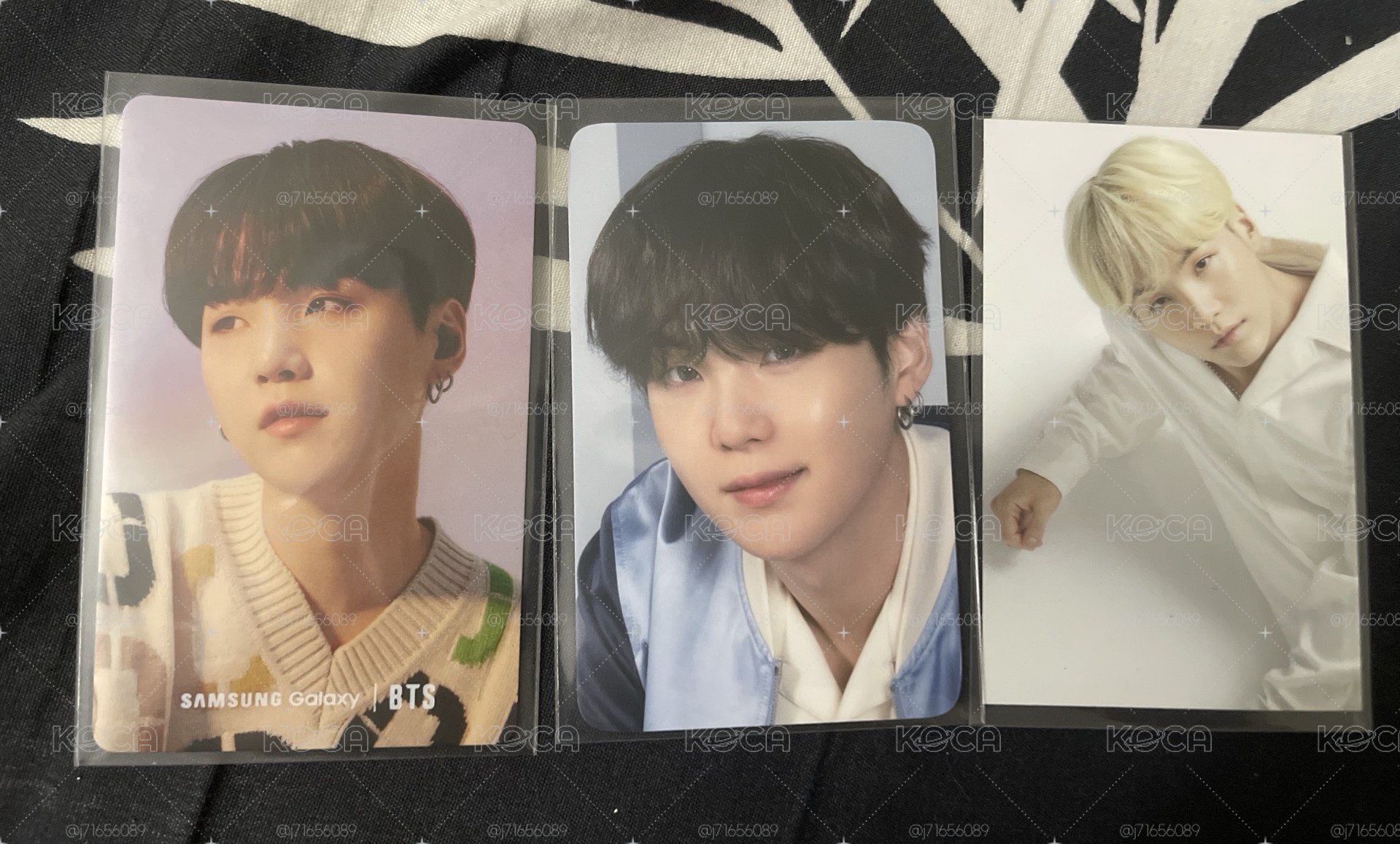 BTS SUGA  代言小卡