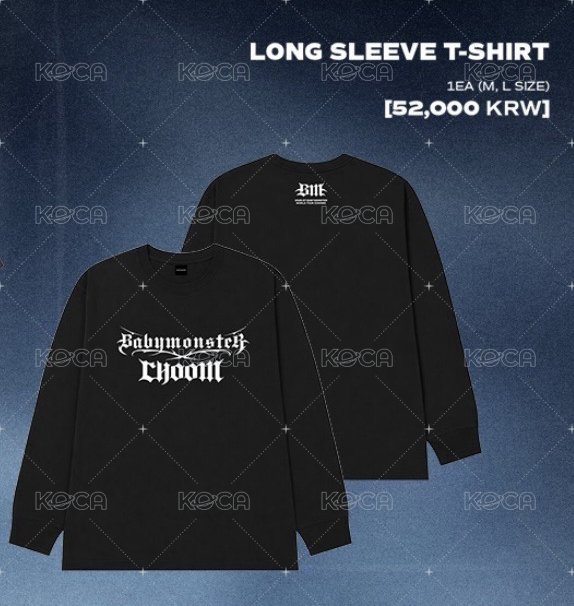 CHOOM長袖（備注M/L/XL)