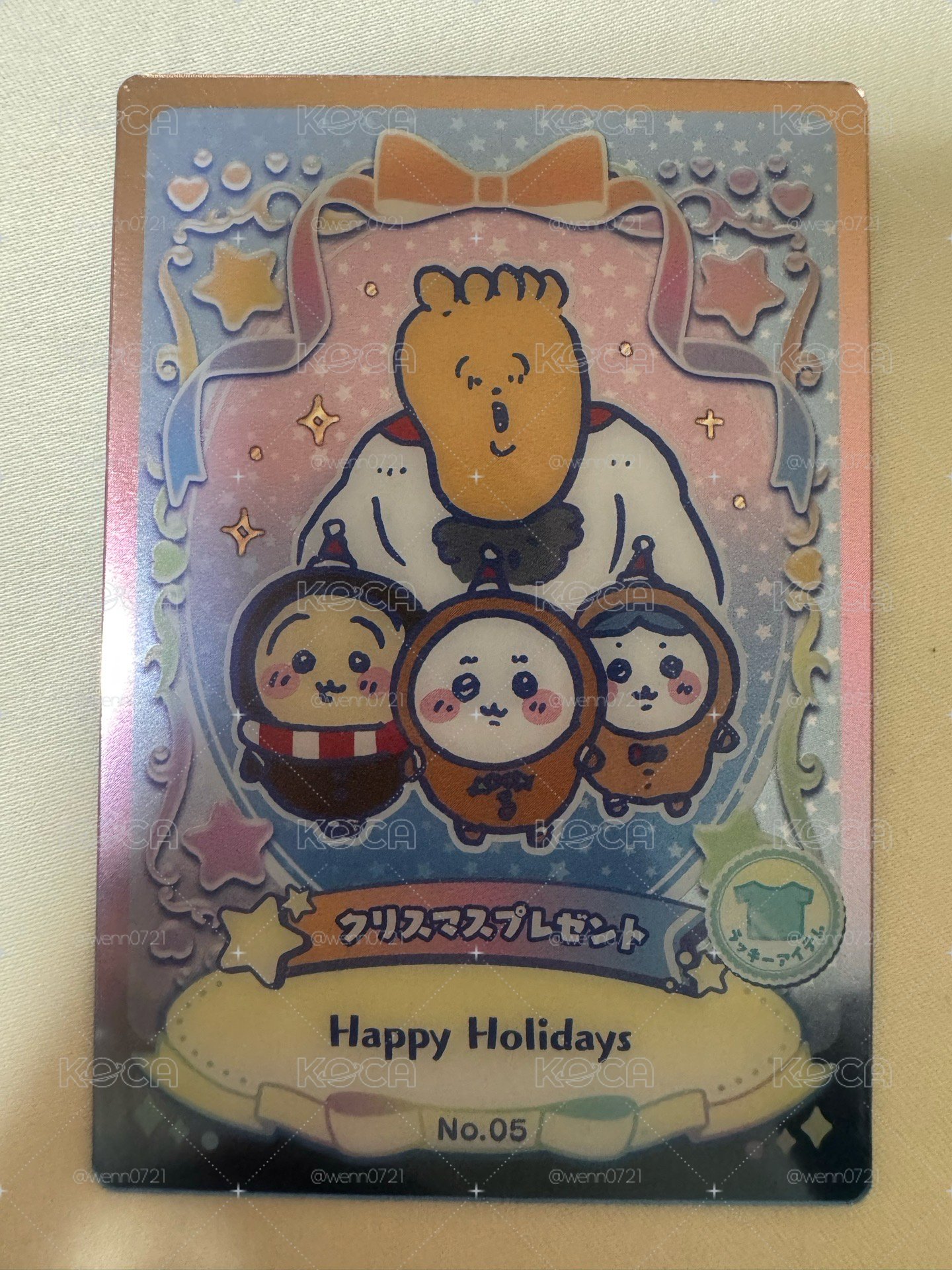 威化餅卡 no27(古本小桃）