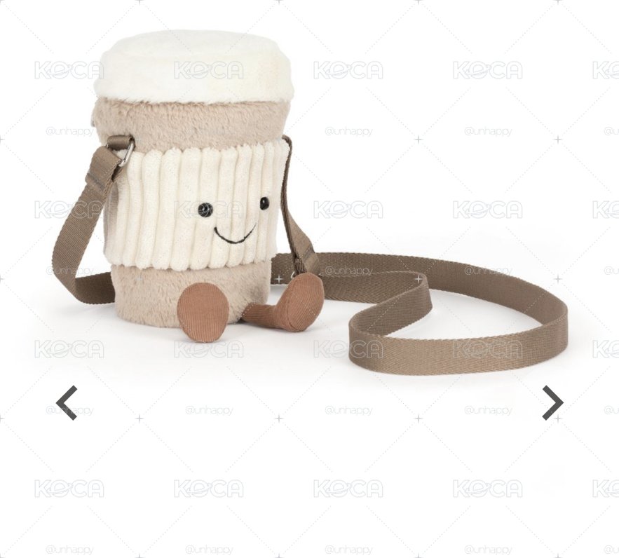Jellycat 🥤Amuseables Perkle CoffeeShoulder Bag 20cm