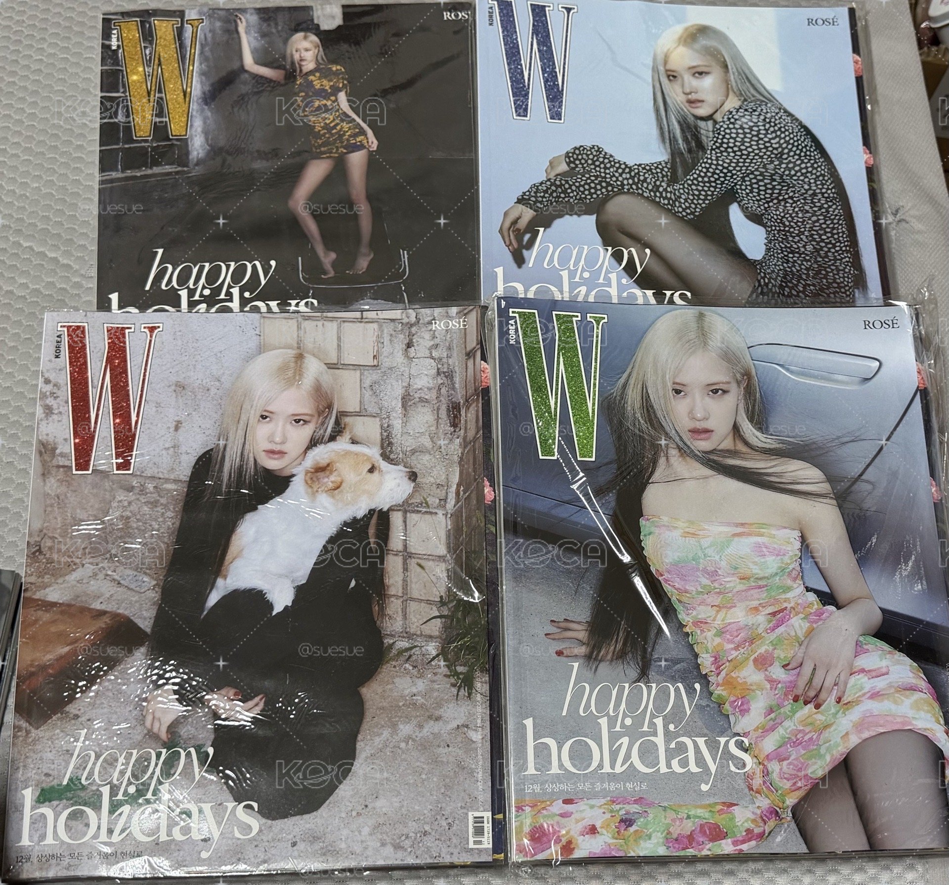 朴彩英 w Korea雜誌 四本不拆