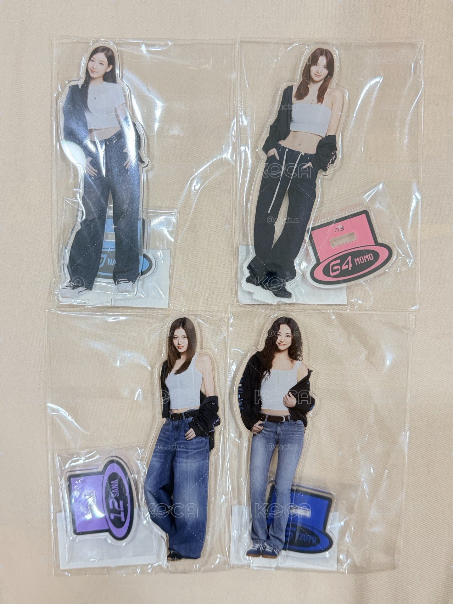TWICE 新國立 成員立牌 娜/桃/紗/瑜
