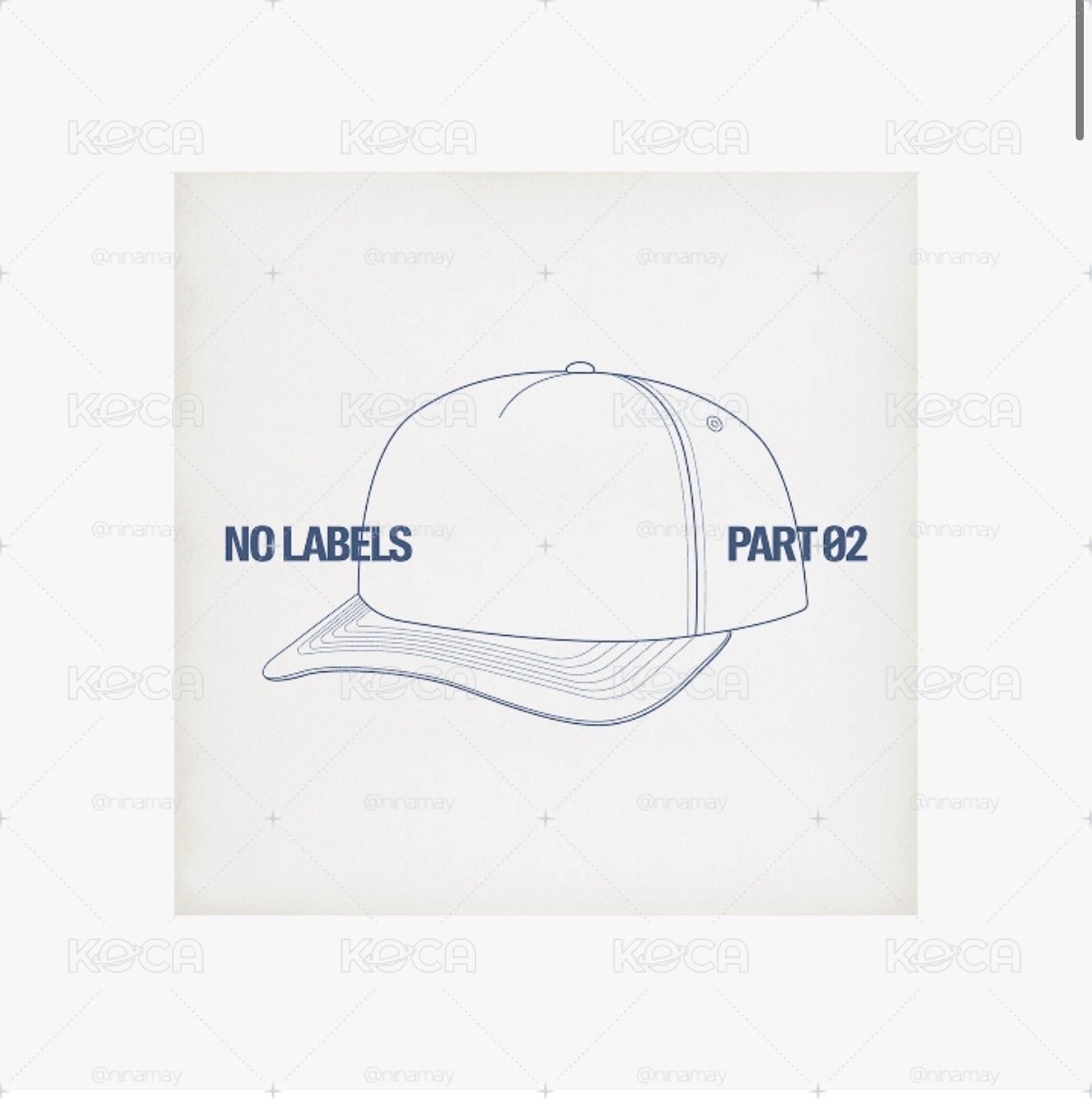 代購  'NO LABELS: PART 02' 帽子專
