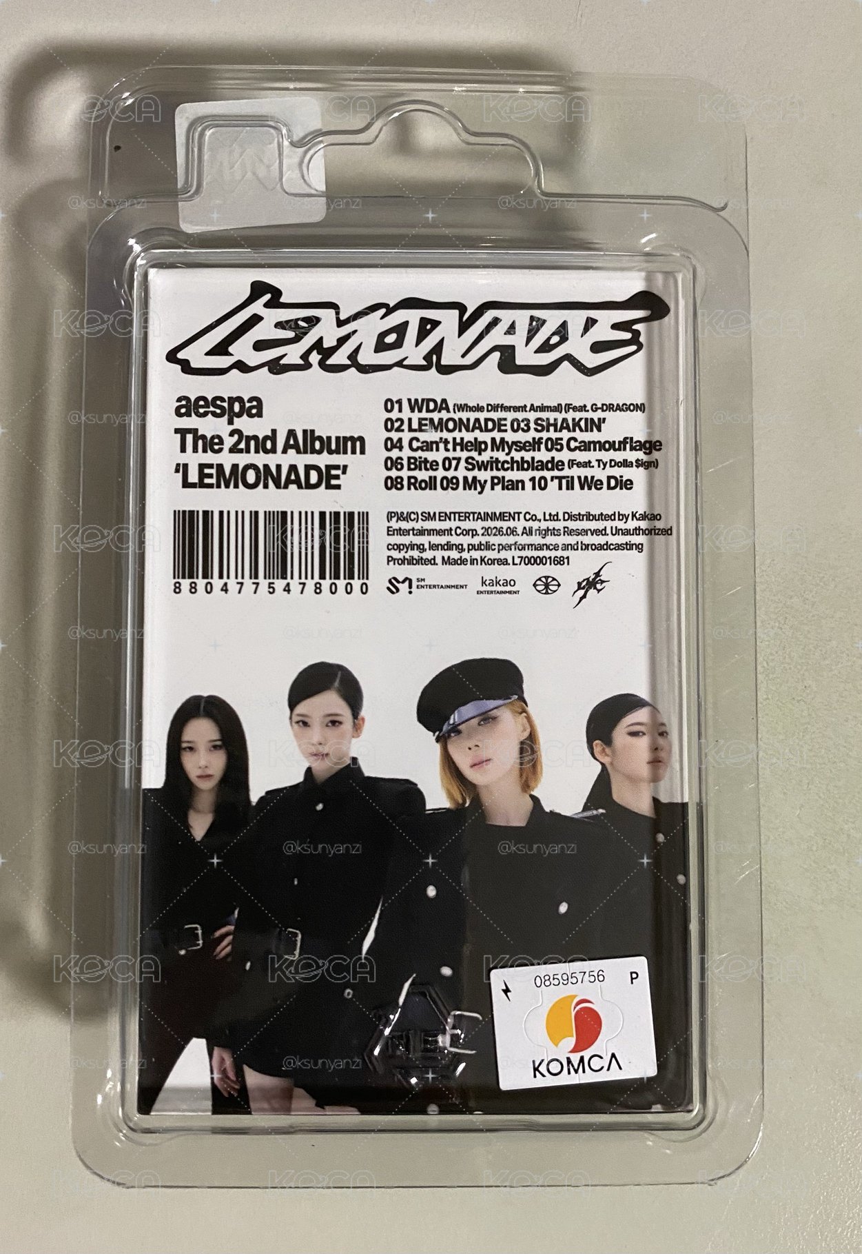 全新現貨 aespa LEMONADE SMini Ver.