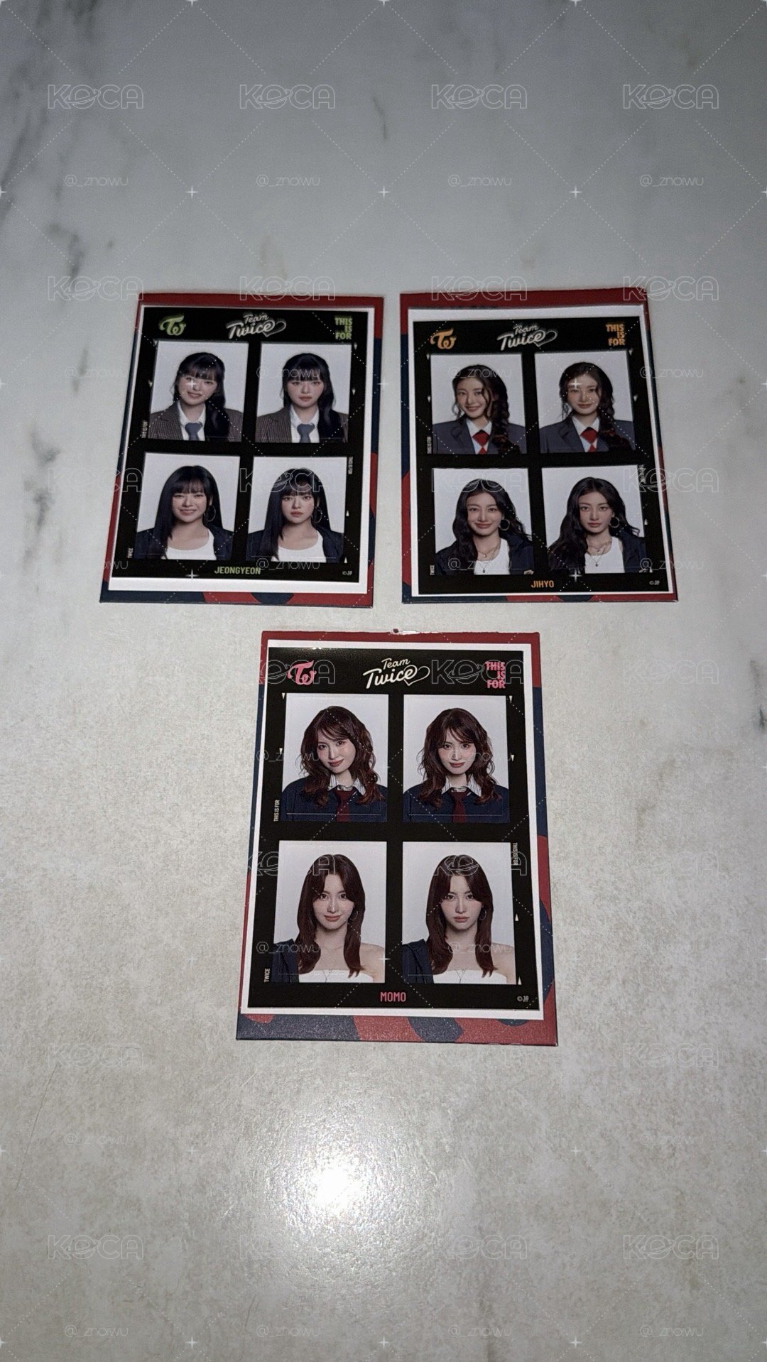 TWICE 新國立證件照貼紙