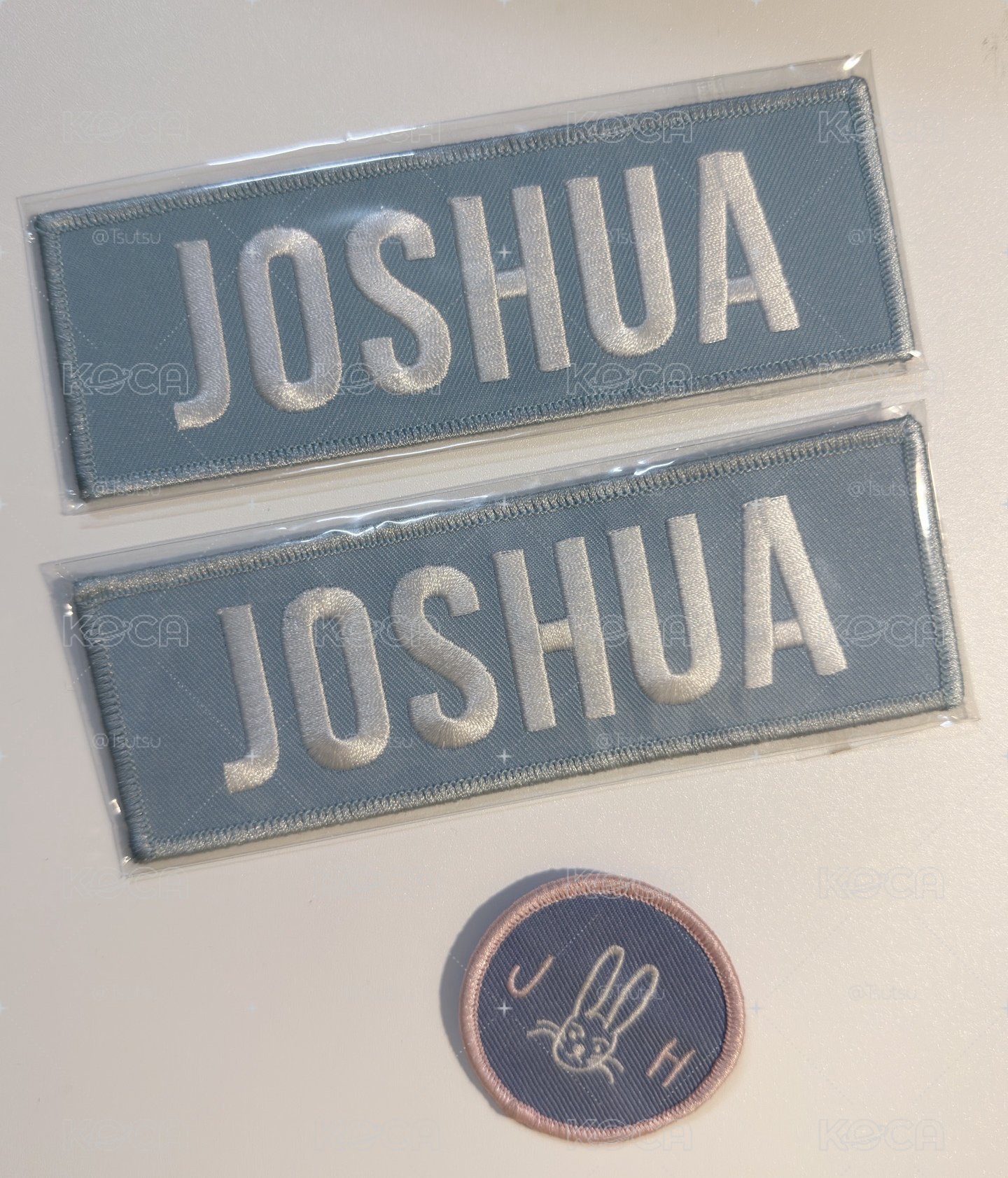 （現貨 痛包必備 一日寄出）seventeen Joshua 早期 姓名布章 徽章 別針 洪知秀