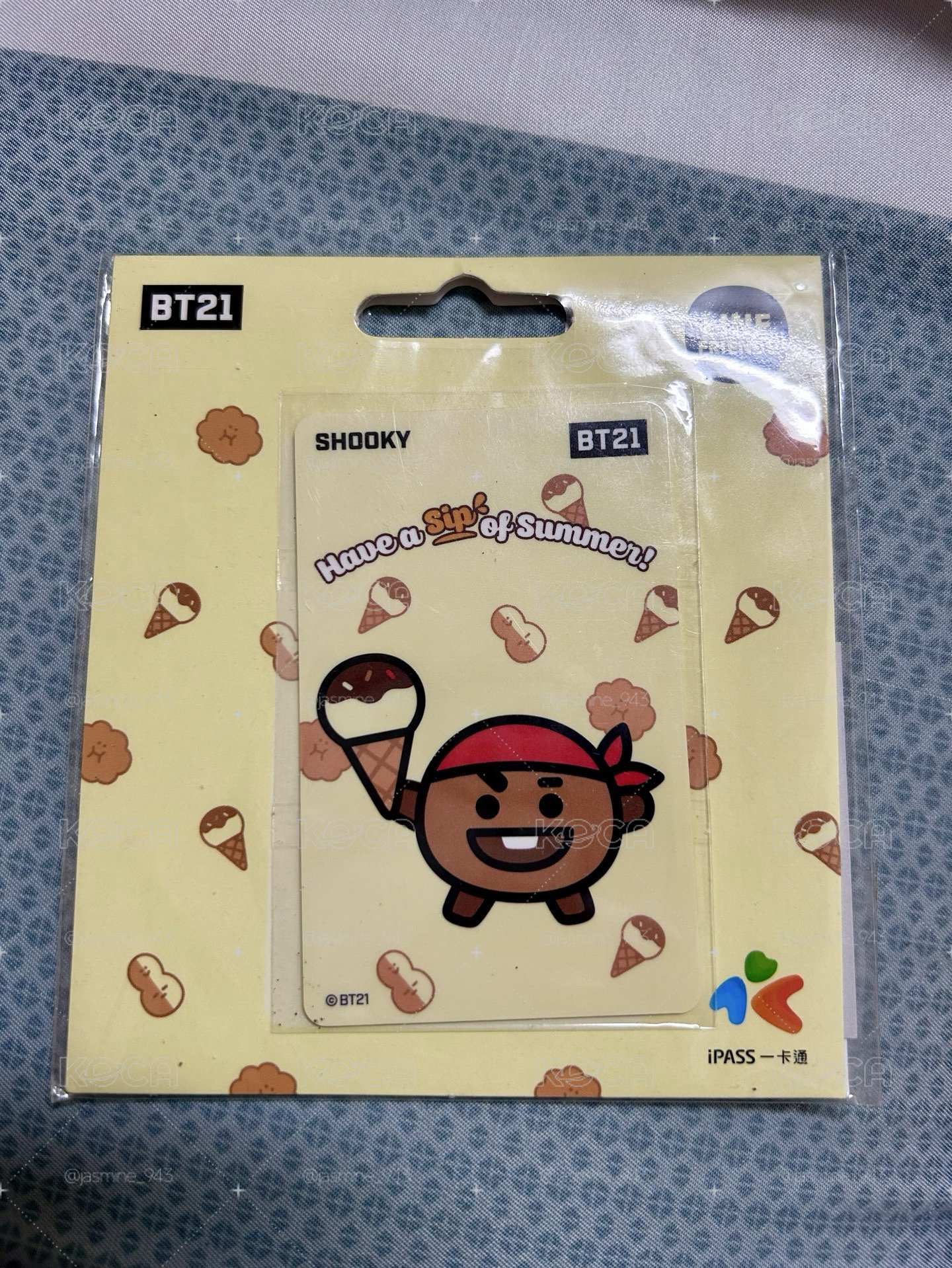 BT21 交通卡 《Summer Dolce-SHOOKY》一卡通