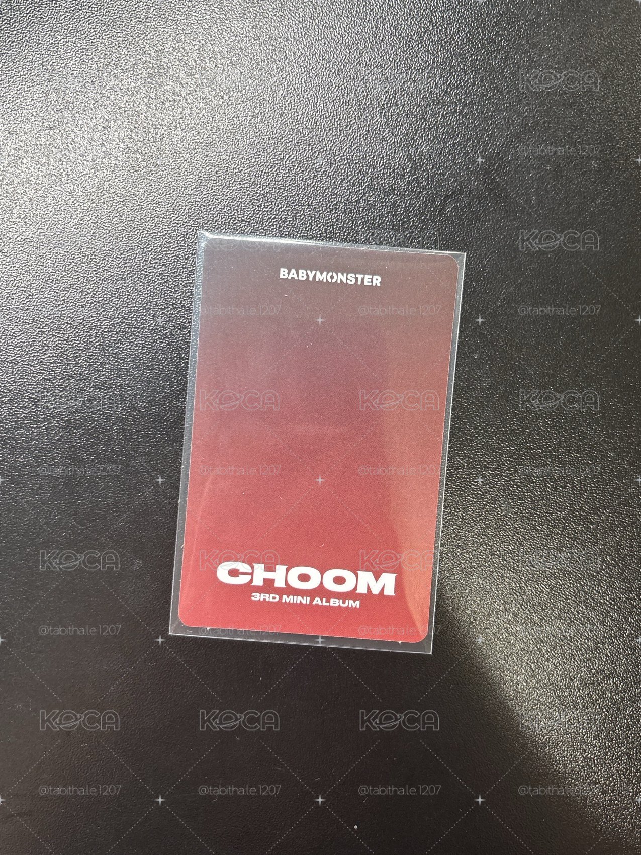 춤 (CHOOM) Crimson Ver. 專輯卡 