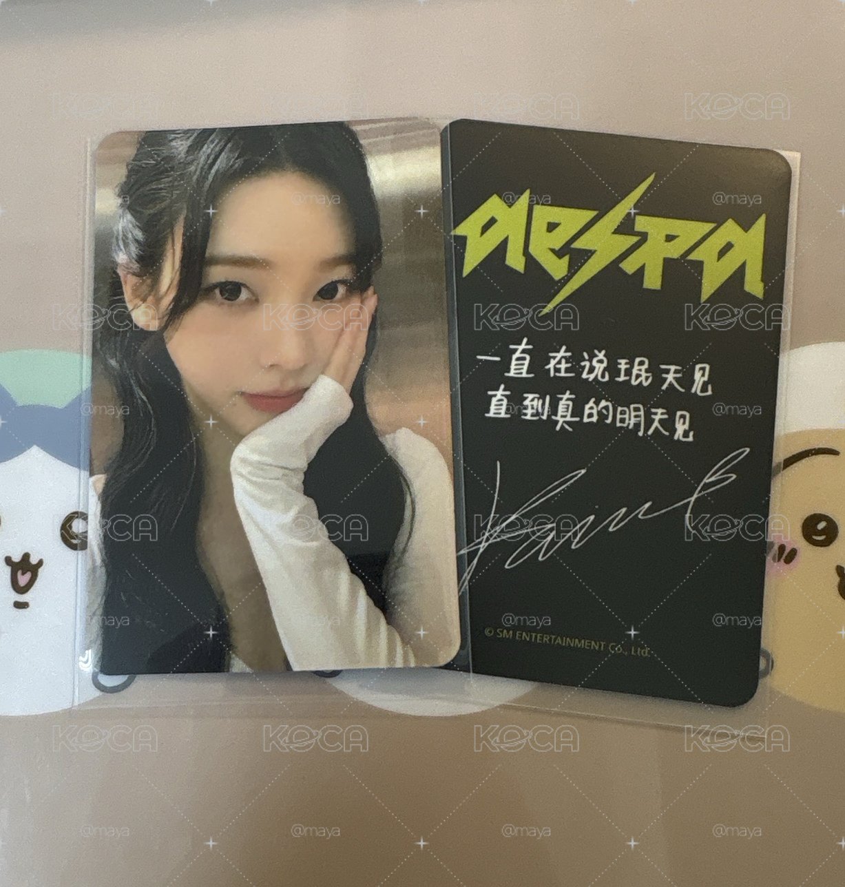 aespa 劉知珉 Karina SR3.0星河特典小卡 柚 SR卡 星河柚 中文卡背柚
