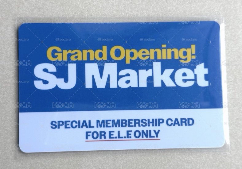 SJ 希澈 台灣超市入場隨機卡（像悠遊卡的硬卡材質）